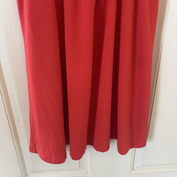 Volcom Le Fresh Mini Swing Dress Womens Orange Y2K Scoop Neck Size Small Party - Picture 4 of 13